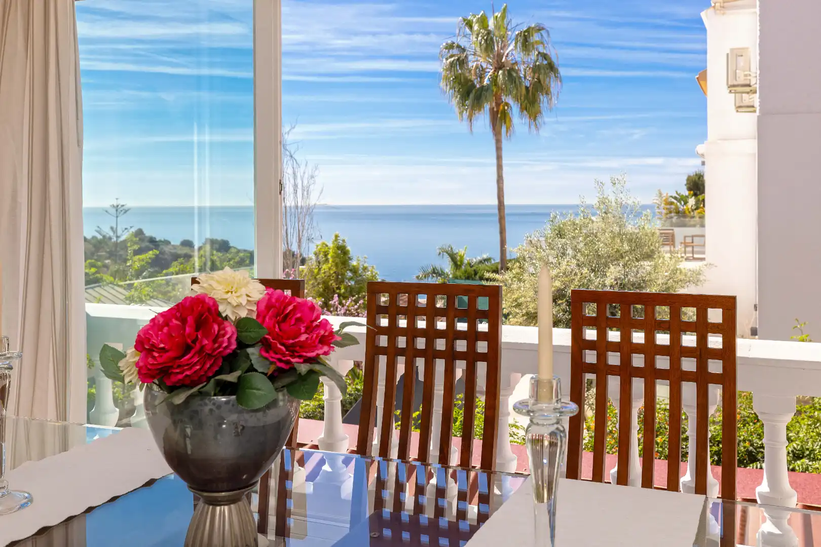 Terrassa de Casa o xalet en venda en Málaga amb Aire condicionat, Calefacció i Jardí privat