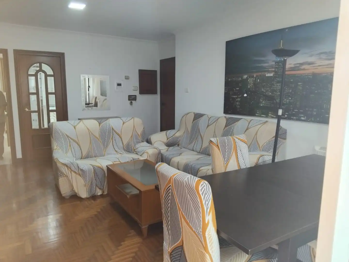 Living room of Flat for sale in Vigo   with Heating, Parquet flooring and Storage room