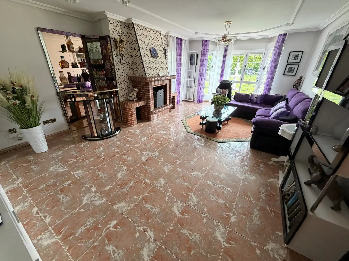 Sala de estar de Casa o chalet en venta en Avilés con Calefacción y Terraza