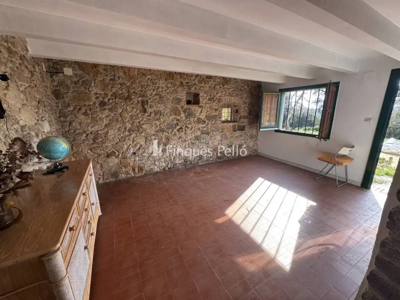 Sala d'estar de Finca rústica en venda en Tordera amb Jardí privat i Terrassa