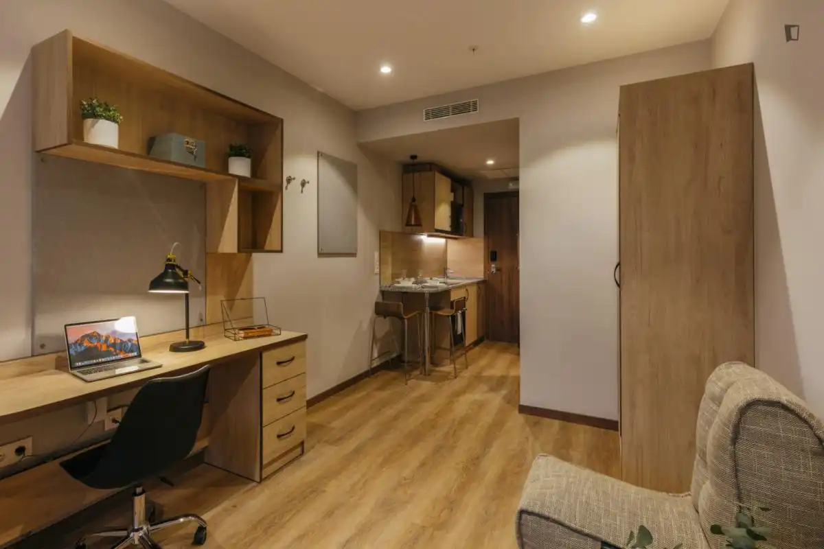 Schlafzimmer von Wohnung zur Miete in Donostia - San Sebastián  mit Klimaanlage, Möbliert und Internet