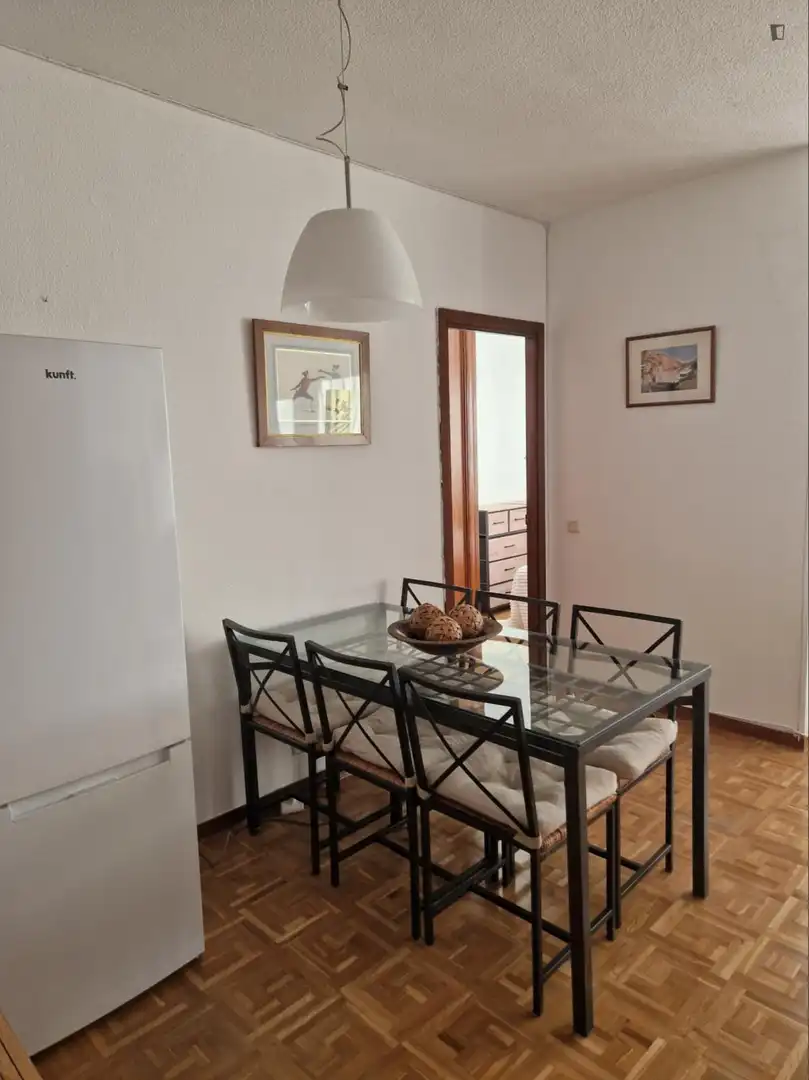 Comedor de Apartamento de alquiler en Madrid con Aire acondicionado, Calefacción y Amueblado