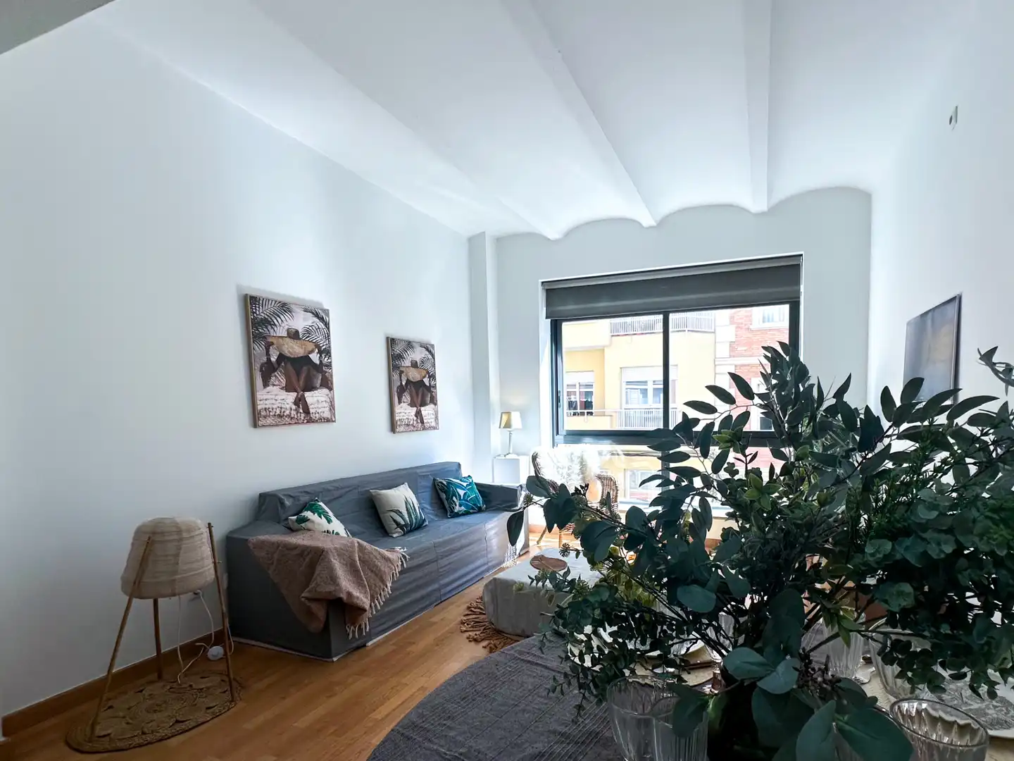 Sala de estar de Apartamento en venta en Barcelona con Aire acondicionado, Calefacción y Parquet
