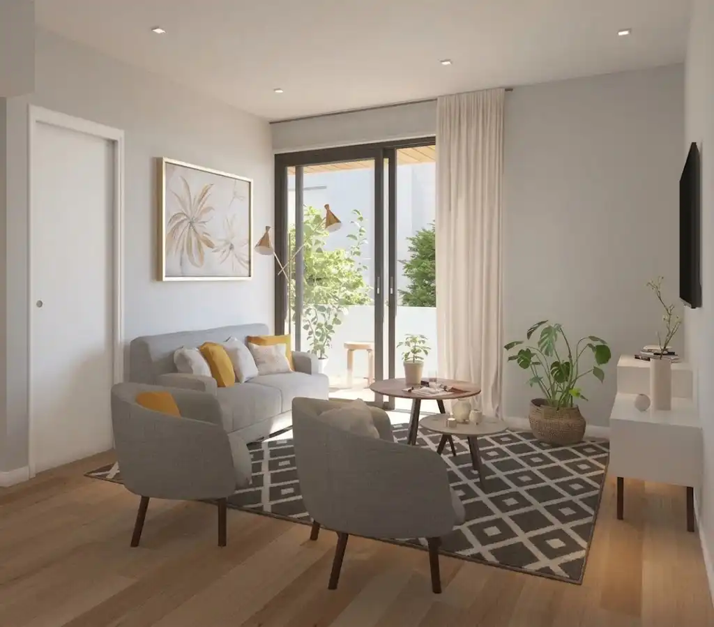 Living room of Attic for sale in Esplugues de Llobregat  with Terrace, Storage room and Swimming Pool