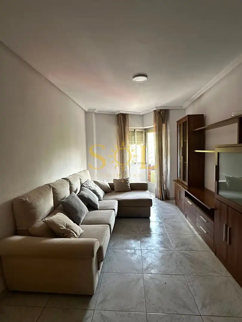 Wohnzimmer von Wohnung zum Verkauf in León Capital  mit Parkett, Terrasse und Möbliert