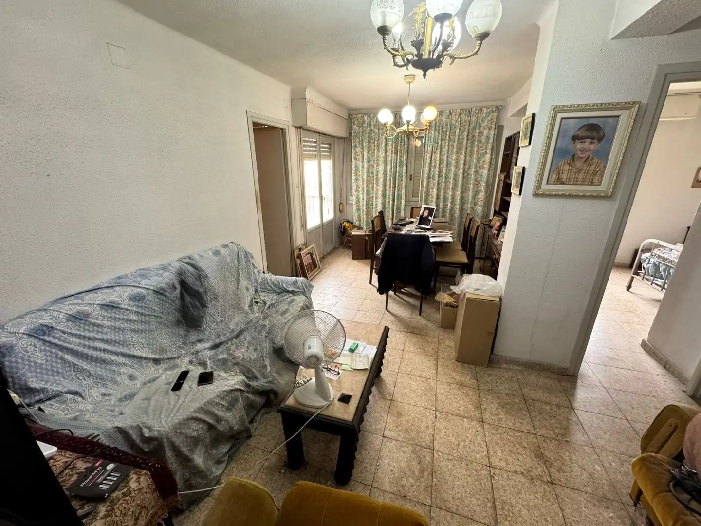 Sala de estar de Piso en venta en Alicante / Alacant con Amueblado y Balcón