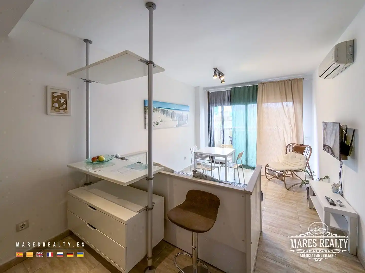 Balcony of Flat for sale in Lloret de Mar  with Air Conditioner and Heating