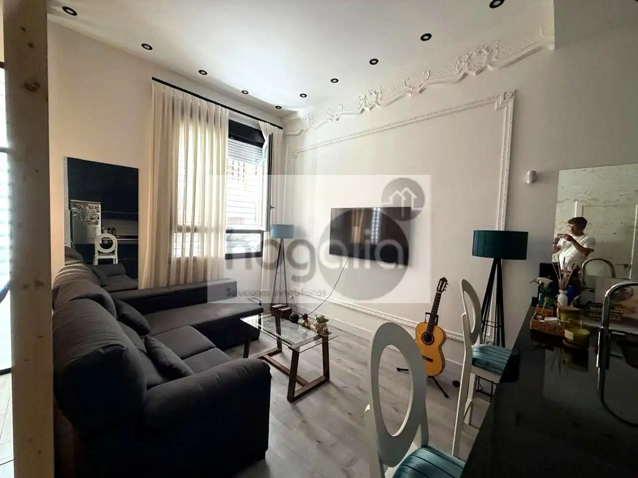 Sala de estar de Planta baja de alquiler en Sevilla con Aire acondicionado y Amueblado