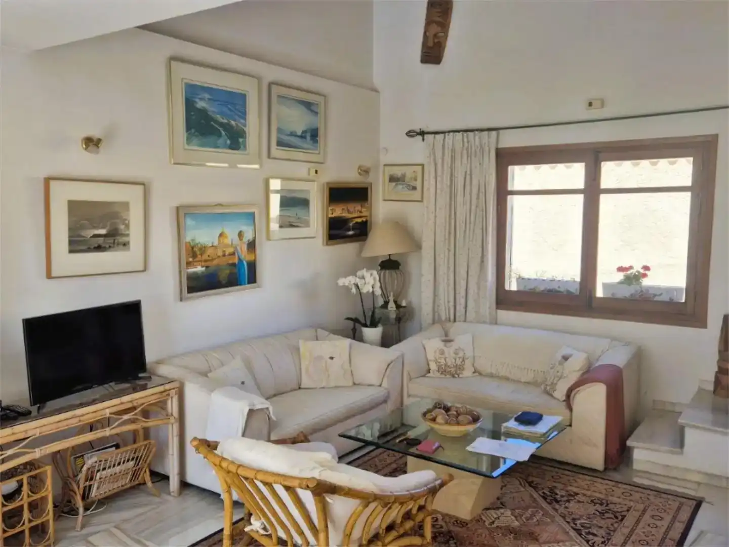 Sala de estar de Casa o chalet en venta en Mojácar con Aire acondicionado y Piscina