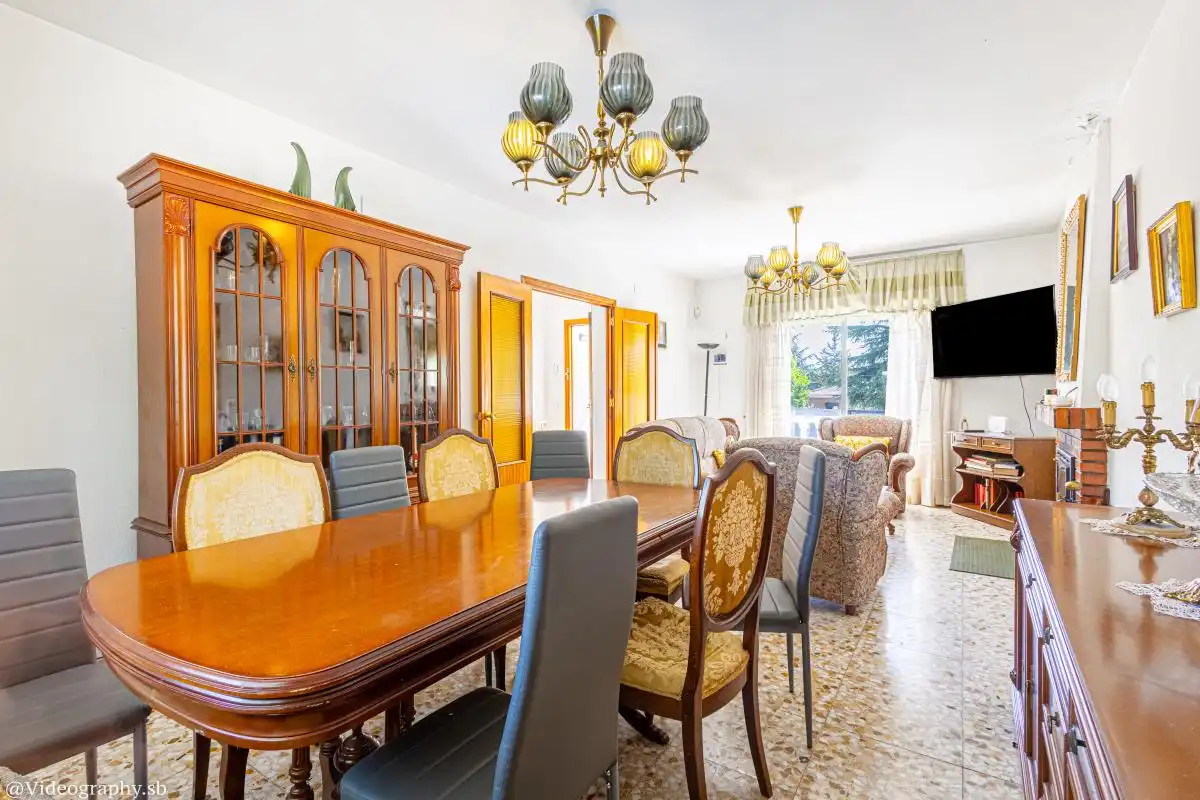 Dining room of Houses for sale in Nuevo Baztán  with Heating, Private garden and Swimming Pool