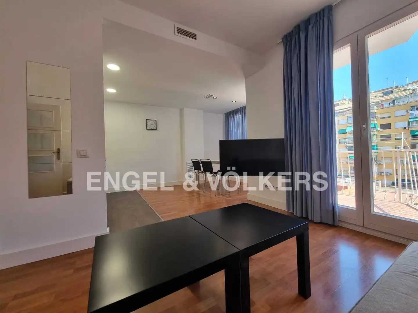 Esszimmer von Wohnung zur Miete in Barcelona mit Klimaanlage, Heizung und Parkett