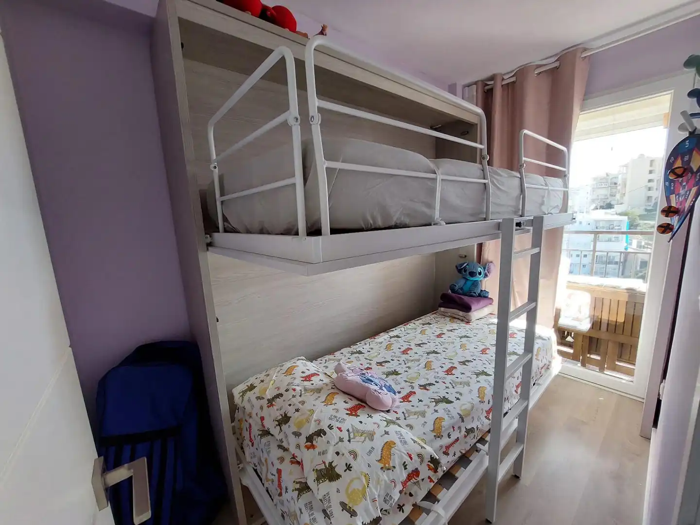 Schlafzimmer von Wohnung zur Miete in El Campello mit Klimaanlage, Terrasse und Möbliert
