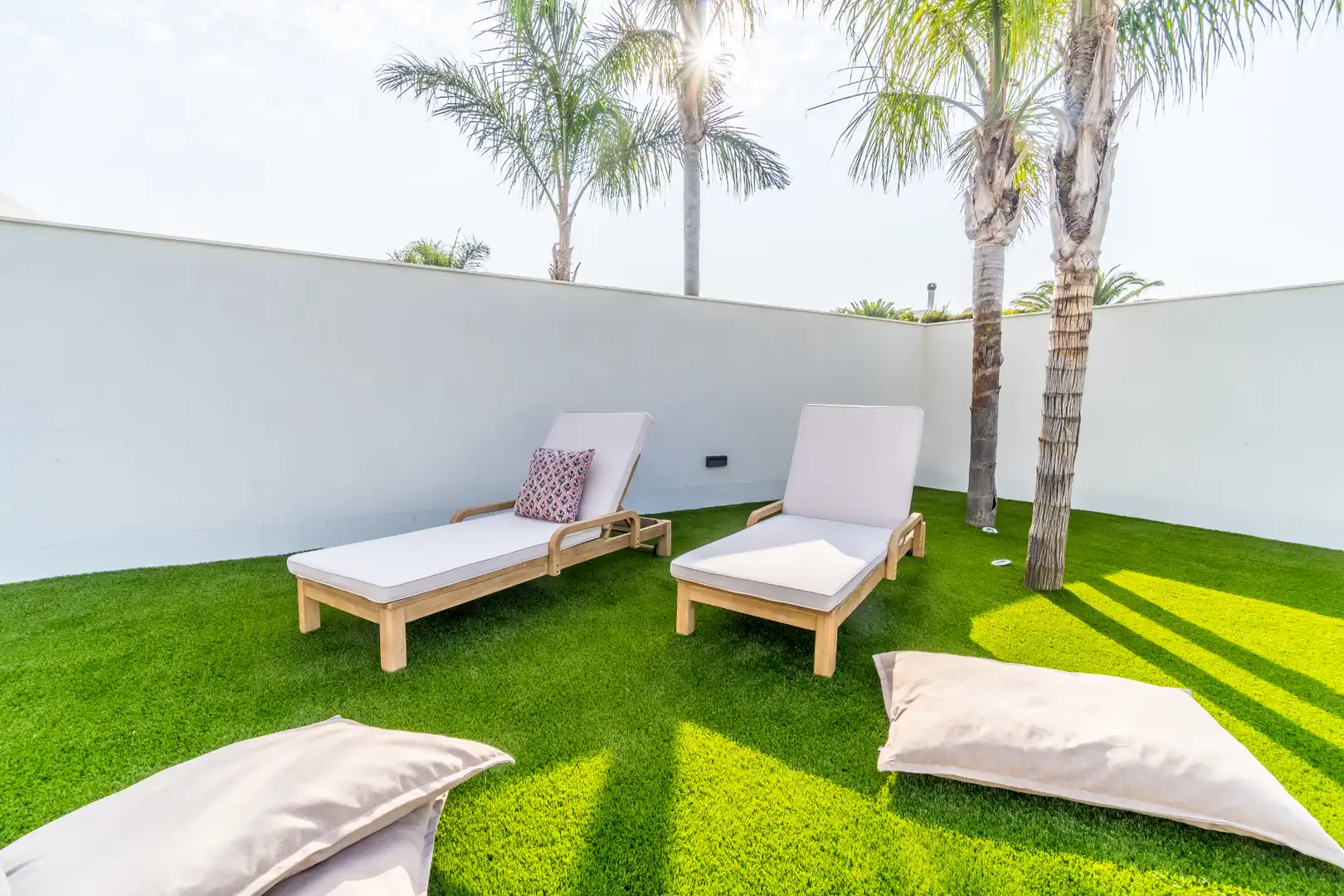 Terraza de Casa adosada de alquiler en Cambrils con Aire acondicionado, Calefacción y Jardín privado