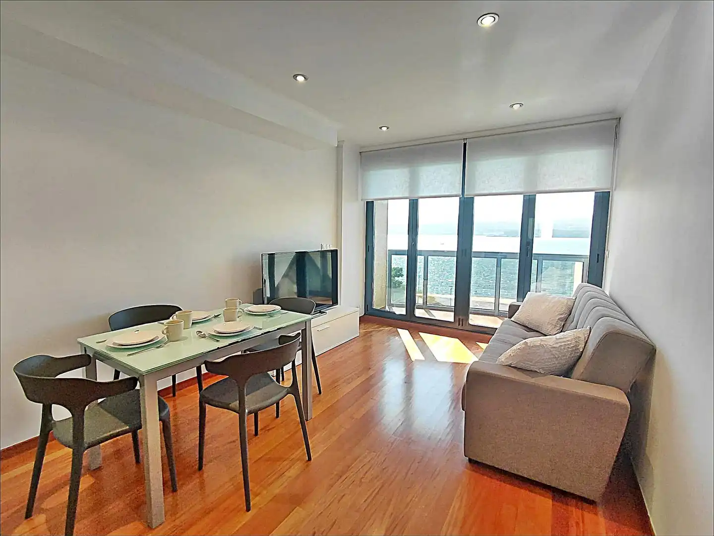 Sala de estar de Piso en venta en Rianxo con Terraza y Amueblado