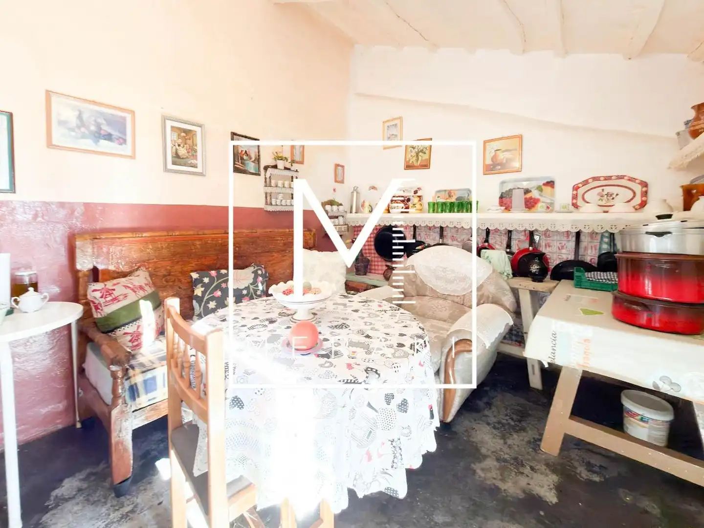 Cuina de Casa o xalet en venda en Lezuza amb Calefacció, Jardí privat i Terrassa