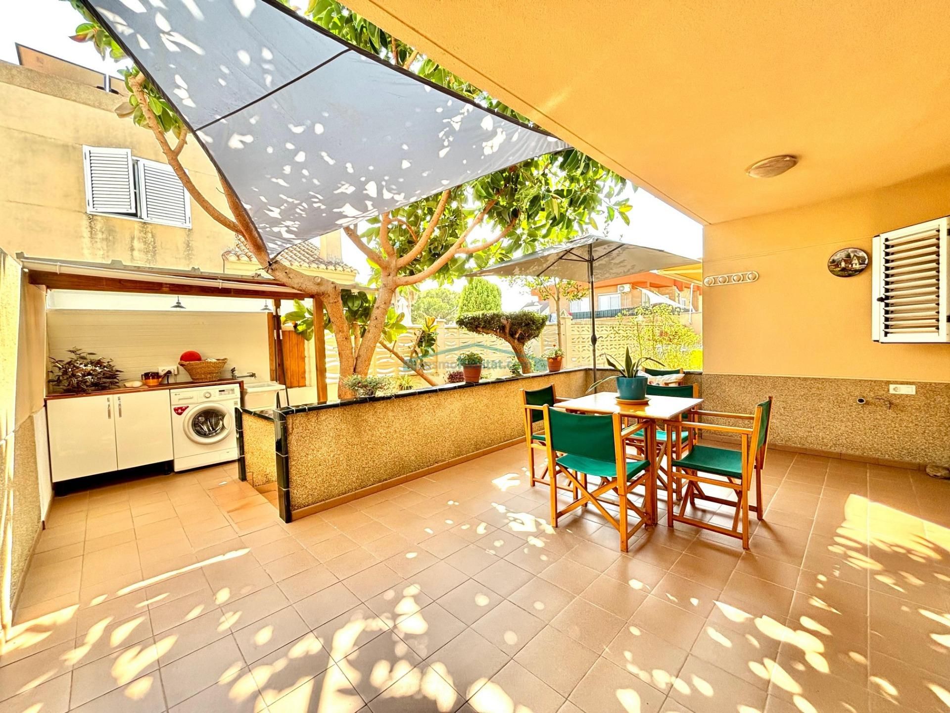 Garden of Single-family semi-detached for sale in Sagunto / Sagunt  with Air Conditioner, Private garden and Terrace