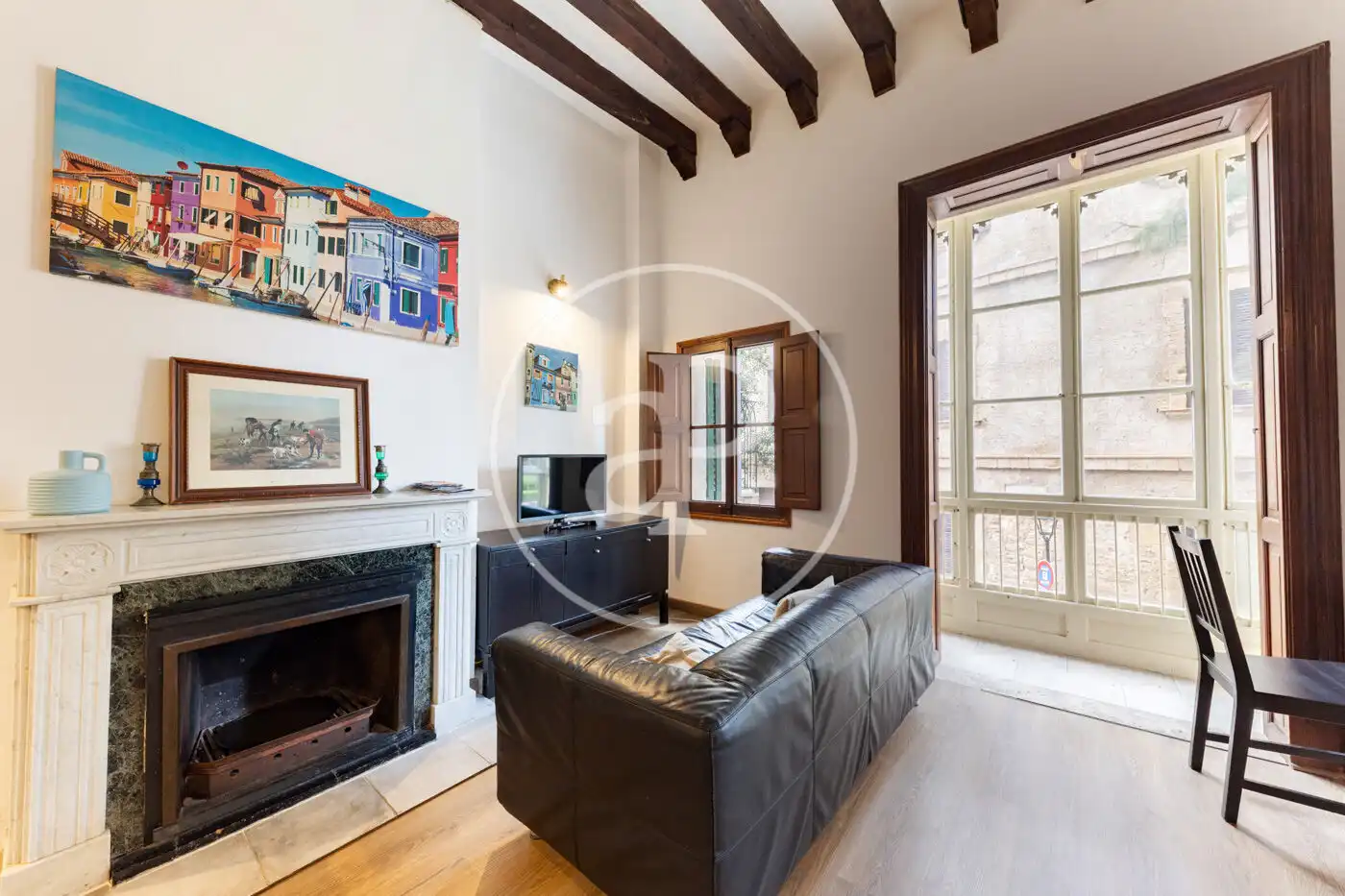 Sala de estar de Piso de alquiler en  Palma de Mallorca con Aire acondicionado y Amueblado