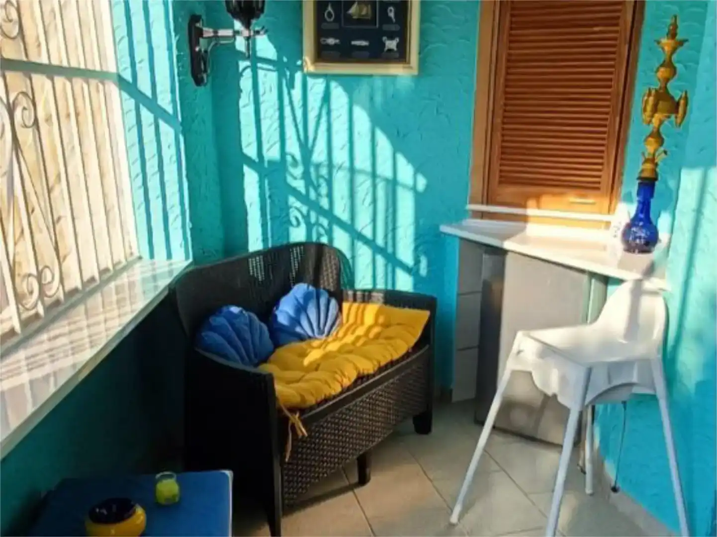 Terrasse von Maisonette zur Miete in Empuriabrava mit Klimaanlage und Balkon