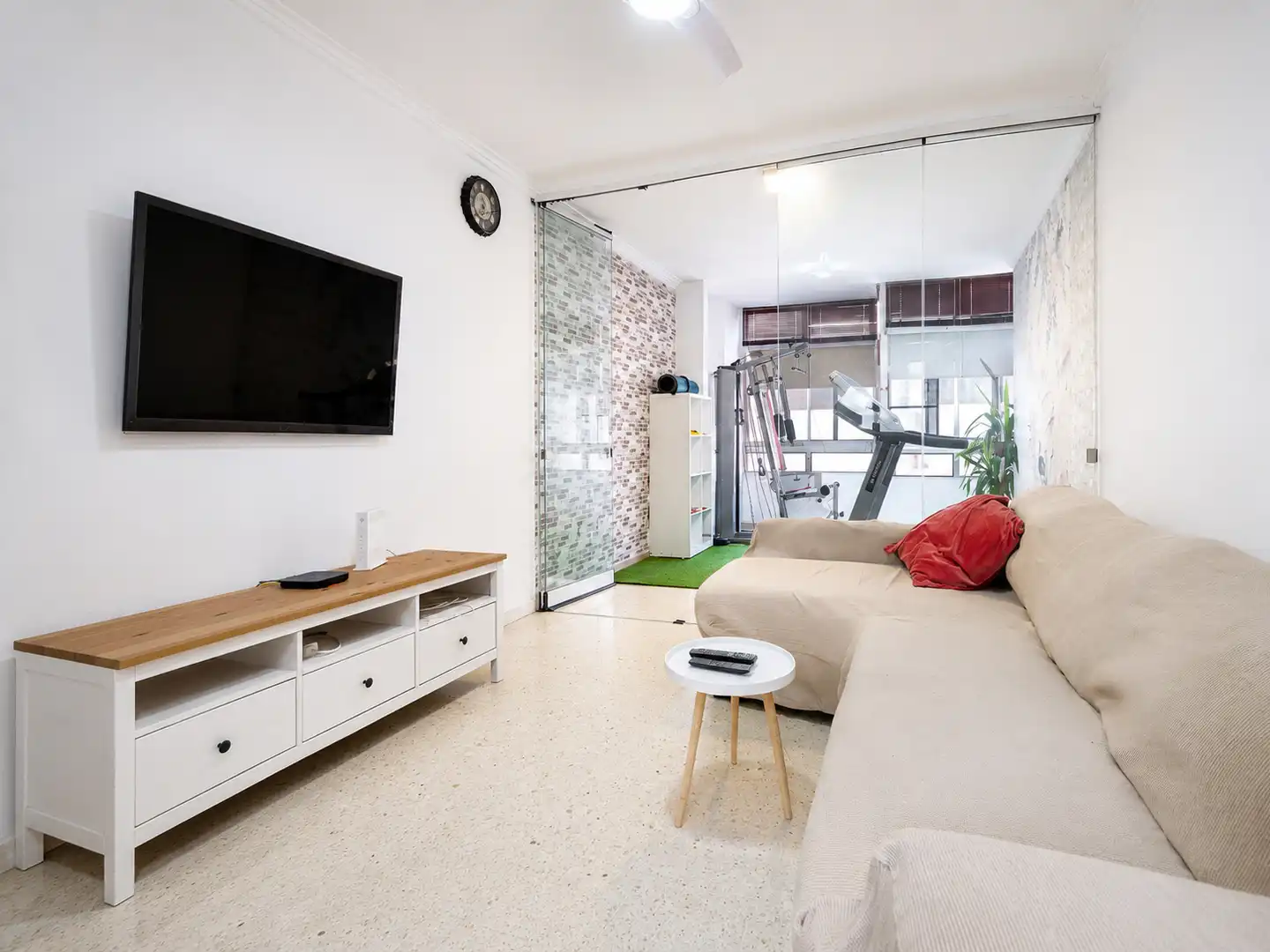Wohnzimmer von Wohnung zum Verkauf in Las Palmas de Gran Canaria mit Klimaanlage, Abstellraum und Möbliert