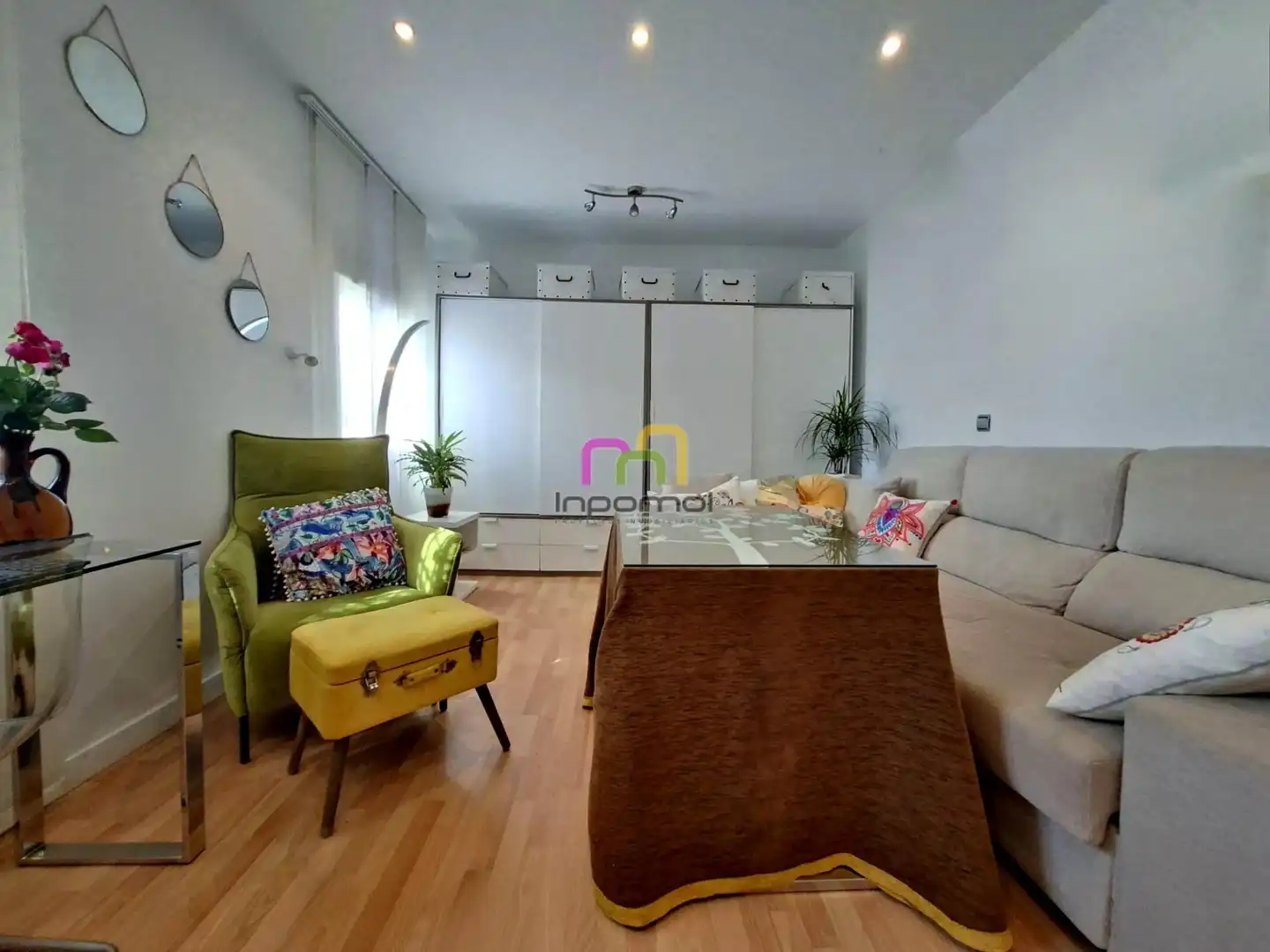 Sala de estar de Apartamento en venta en Badajoz con Aire acondicionado, Calefacción y Amueblado