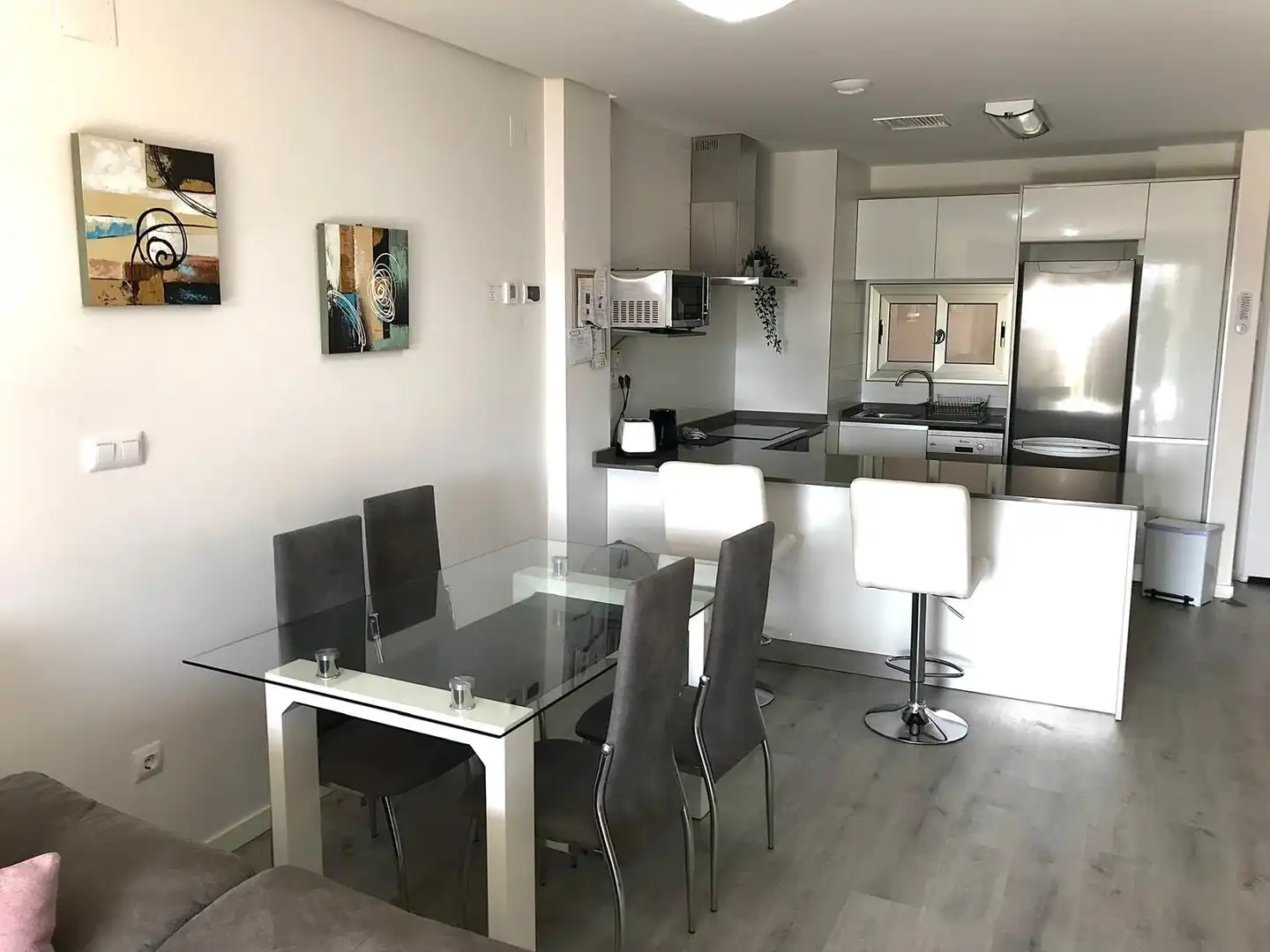 Esszimmer von Wohnungen zur Miete in Orihuela mit Klimaanlage, Schwimmbad und Möbliert