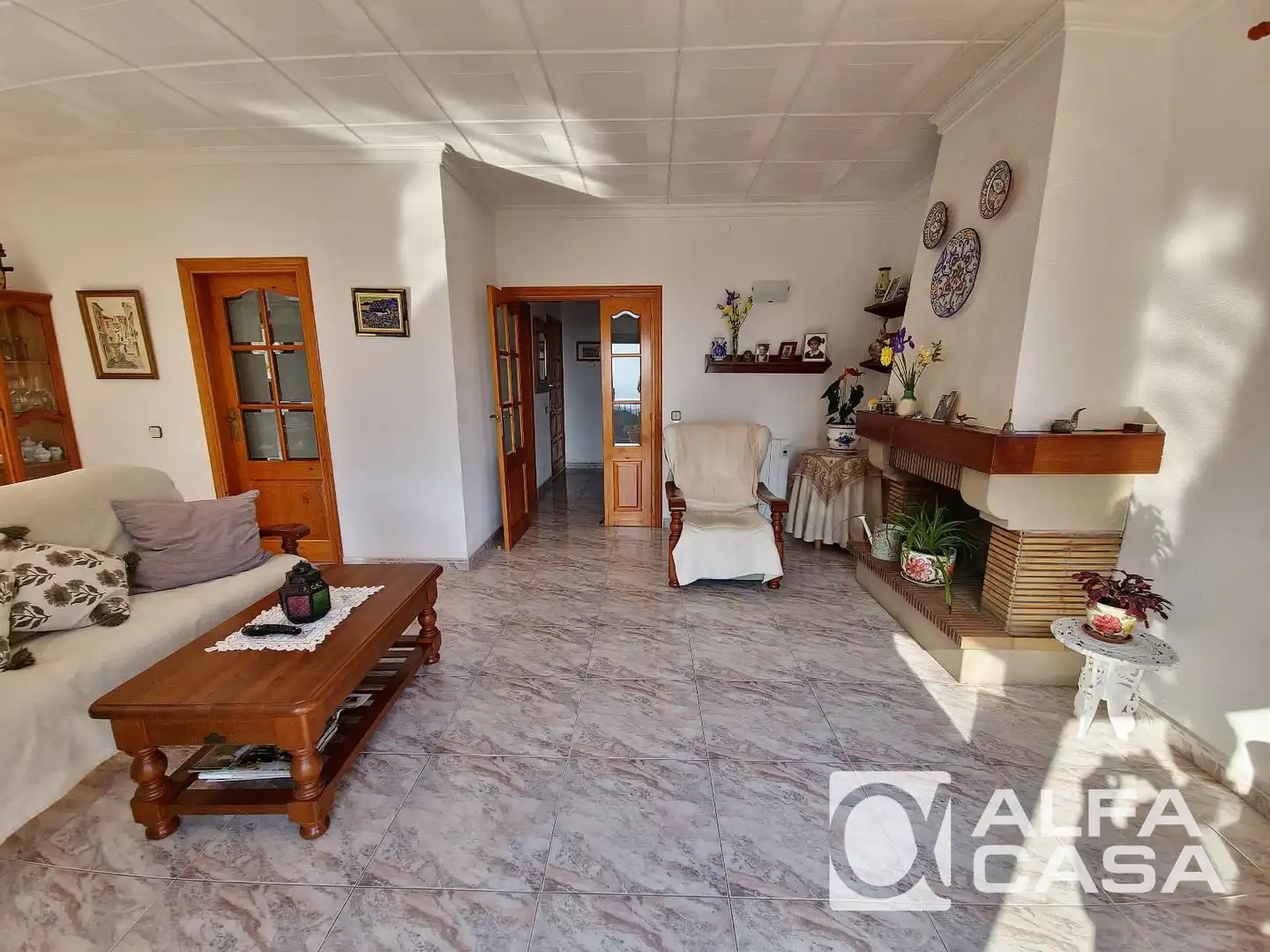 Living room of Houses for sale in Lloret de Mar  with Air Conditioner, Heating and Parquet flooring