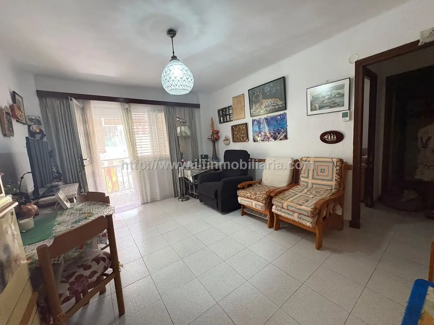 Sala de estar de Piso en venta en  Palma de Mallorca con Terraza, TV y Balcón