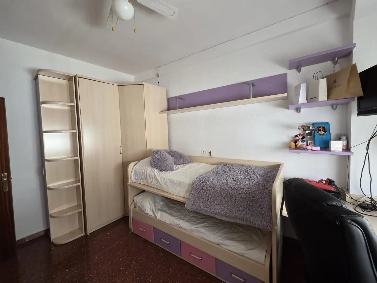 Bedroom of Flat for sale in Cuevas Bajas  with Air Conditioner, Heating and Furnished