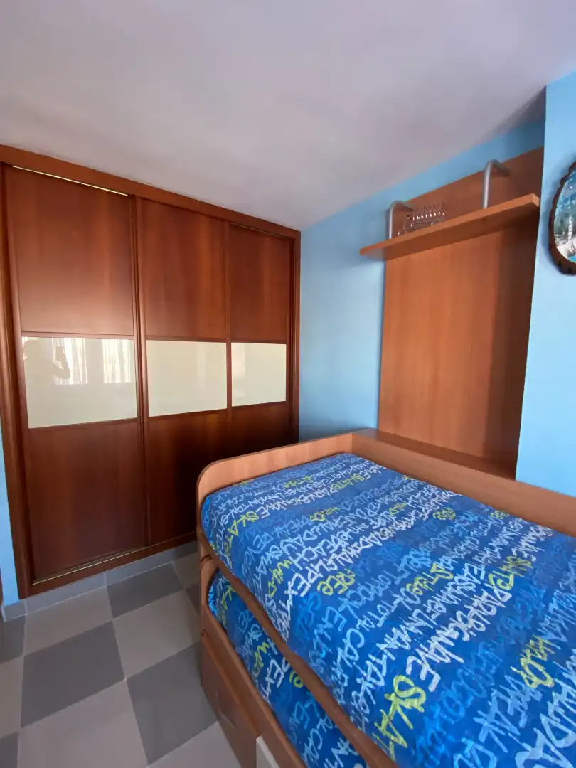 Schlafzimmer von Wohnung zur Miete in Málaga mit Klimaanlage, Terrasse und Möbliert