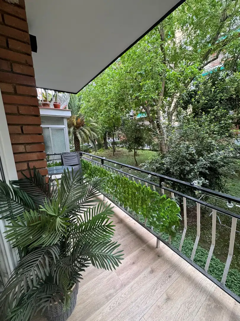 Balcony of Flat for rent in Madrid  with Private garden, Terrace and Furnished