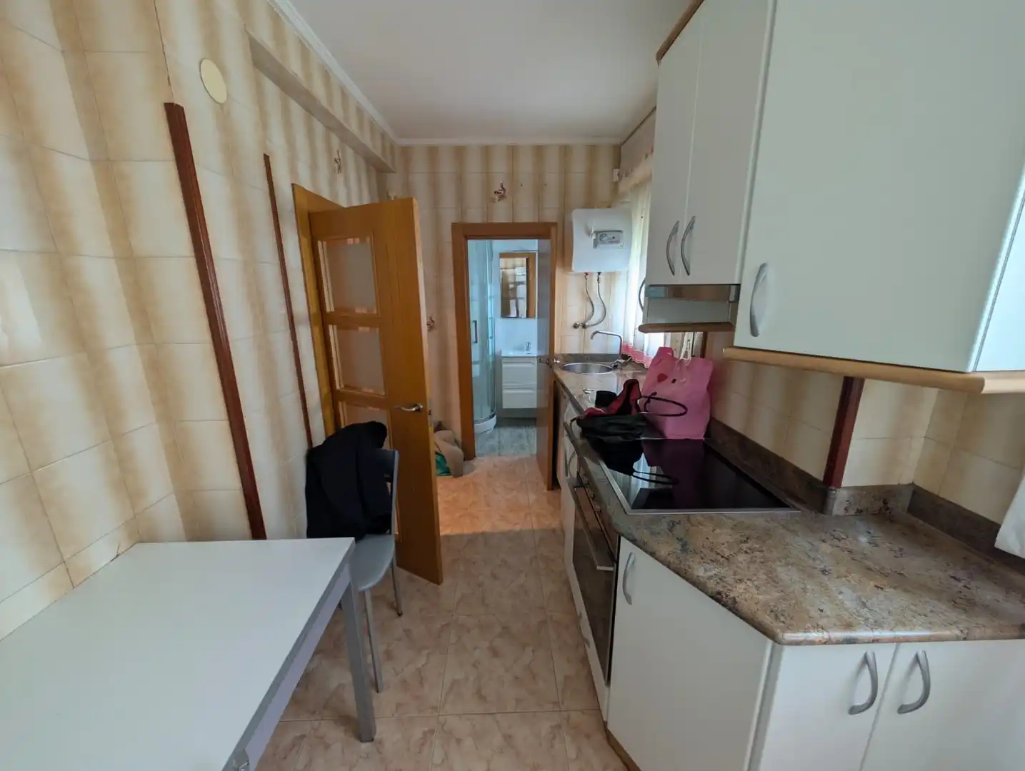 Kitchen of Flat for sale in Santurtzi   with Heating, Furnished and Oven
