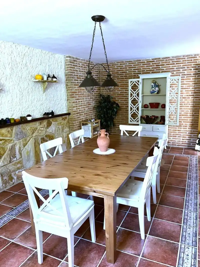 Menjador de Casa o xalet en venda en Valdemanco amb Calefacció, Terrassa i Traster