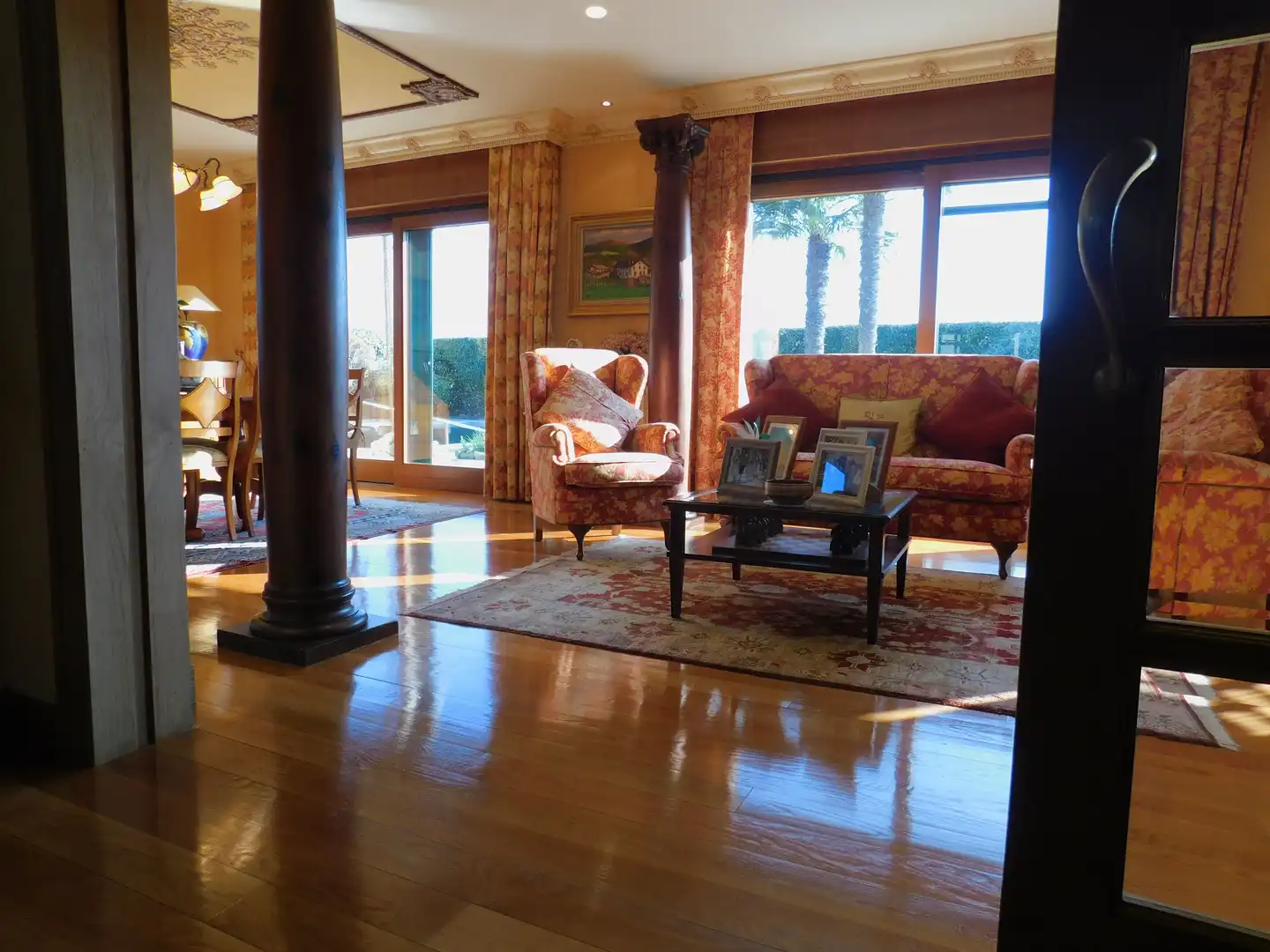 Sala de estar de Casa o chalet en venta en Zizur Mayor / Zizur Nagusia con Calefacción, Jardín privado y Terraza