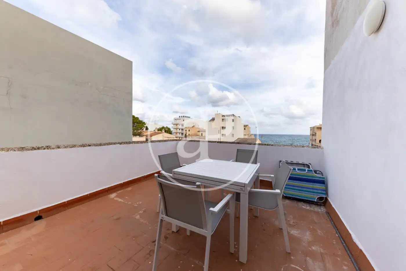 Terrasse von Wohnung zur Miete in S'Illot - Cala Morlanda