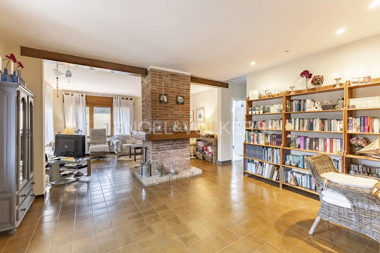 Sala de estar de Finca rústica en venta en Arenys de Munt con Aire acondicionado, Calefacción y Jardín privado