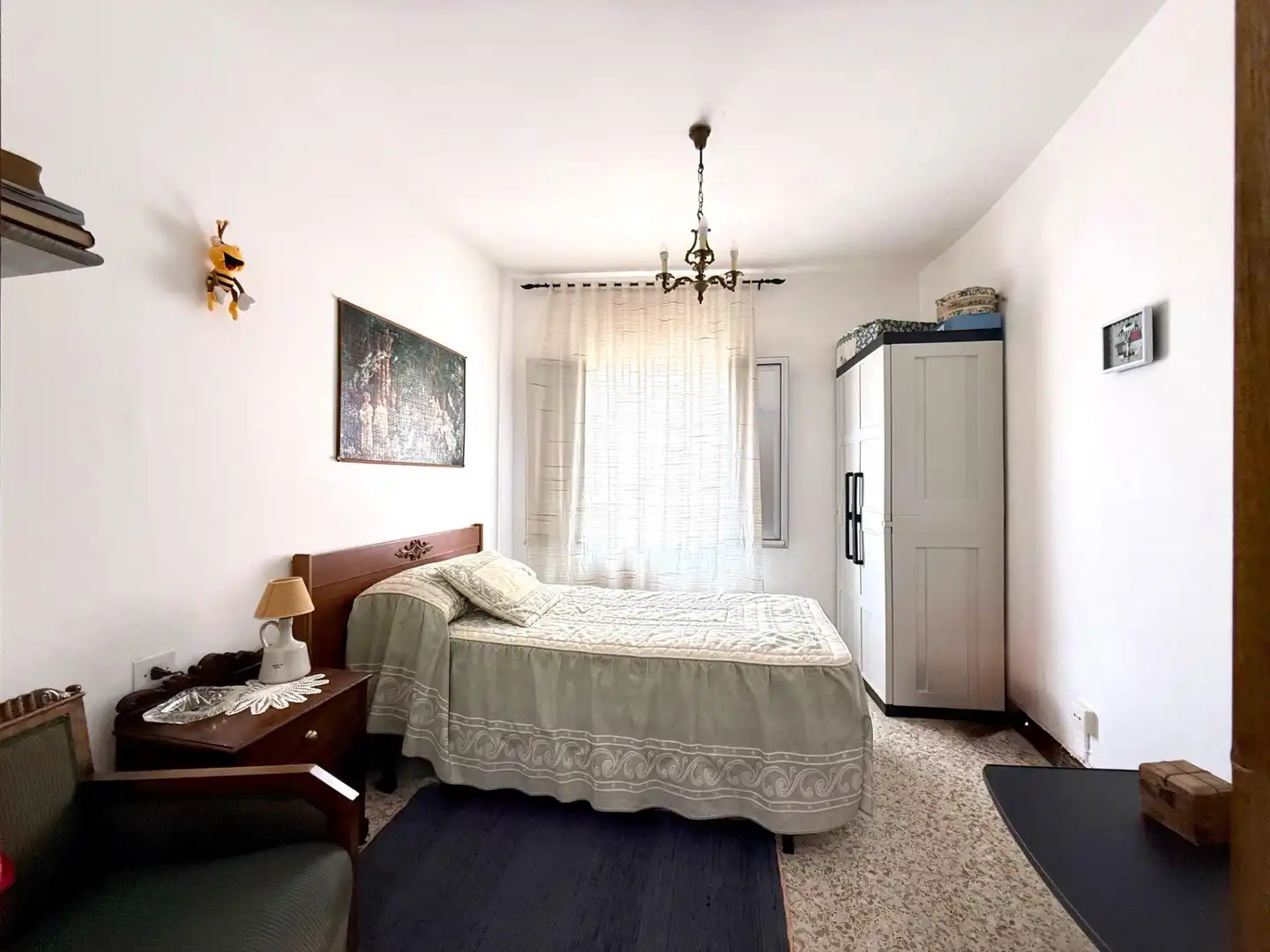 Schlafzimmer von Einfamilien-Reihenhaus zum Verkauf in Boiro mit Möbliert