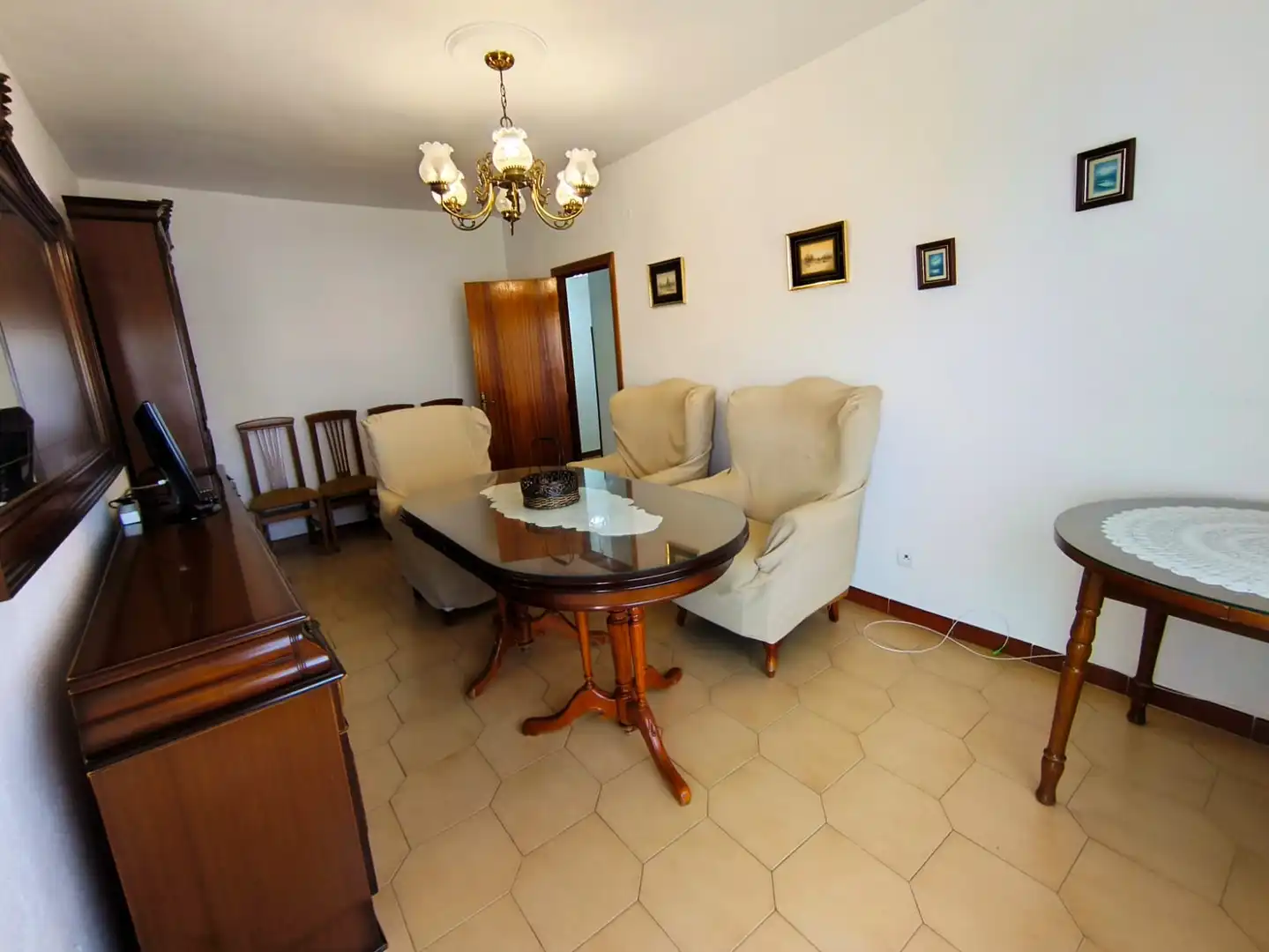 Living room of Flat for rent in Badajoz  with Furnished, Oven and Washing machine