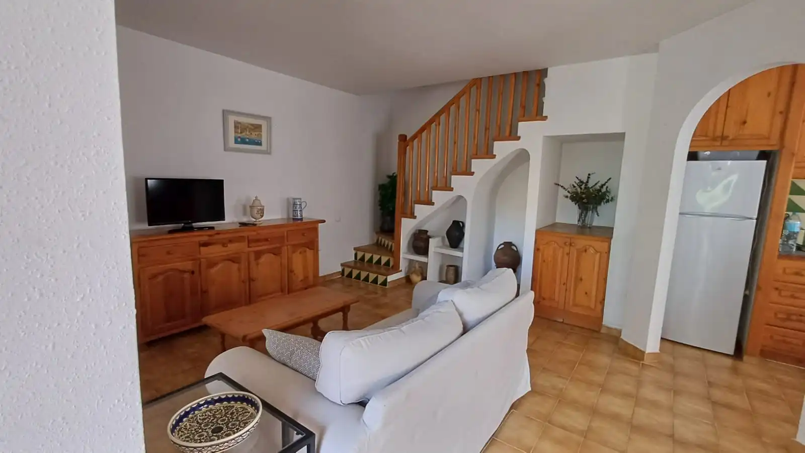 Sala d'estar de Casa adosada en venda en Roda de Berà amb Jardí privat i Alarma
