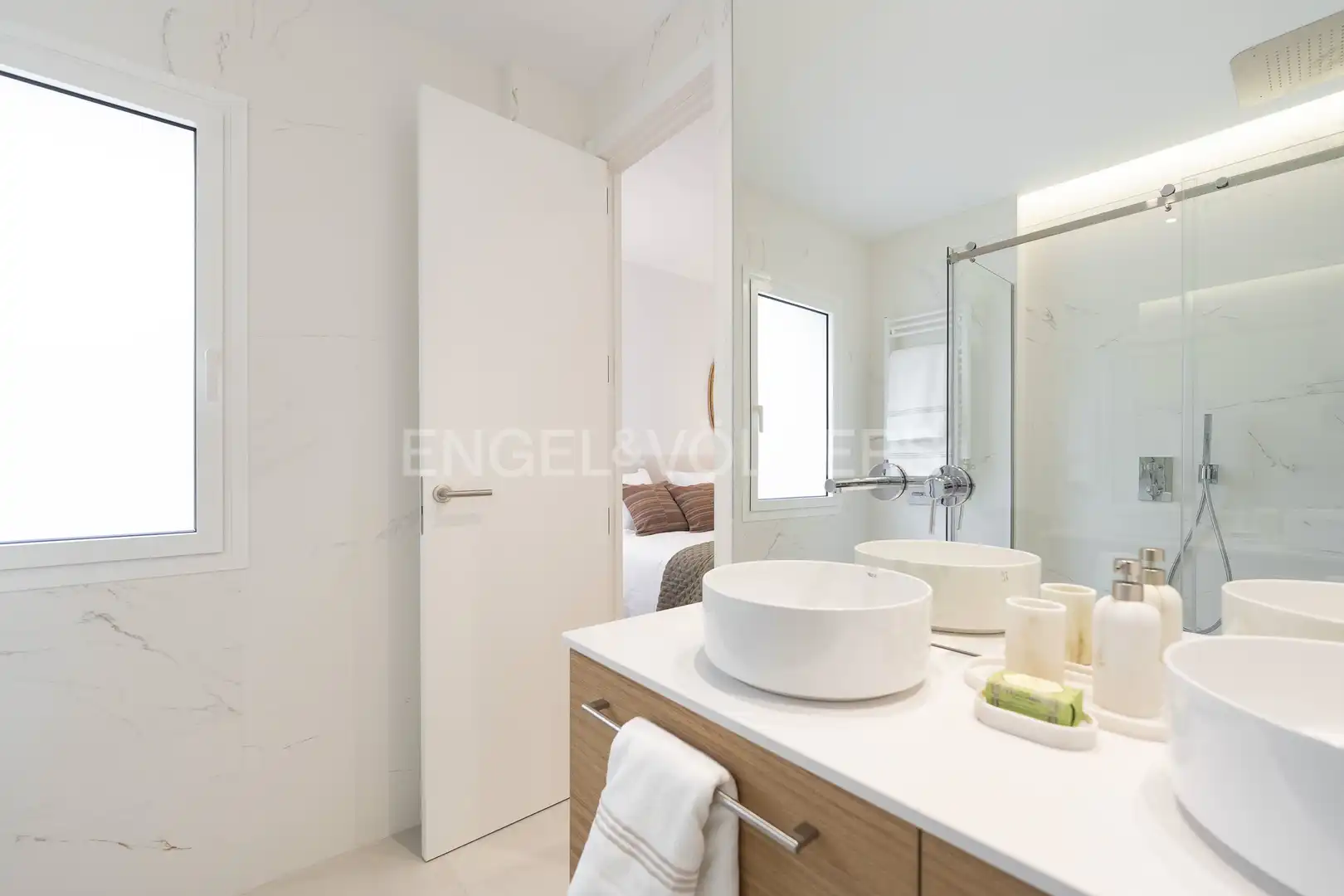 Badezimmer von Wohnung zur Miete in Madrid mit Klimaanlage, Heizung und Möbliert