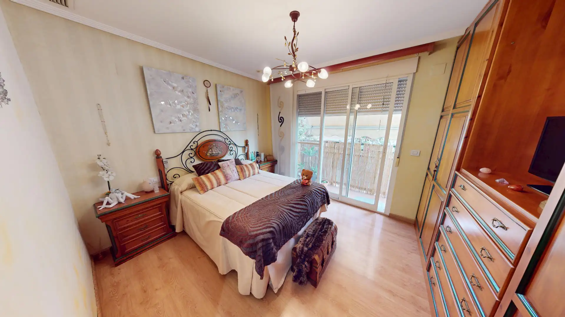 Bedroom of Flat for sale in Aspe  with Air Conditioner, Parquet flooring and Furnished