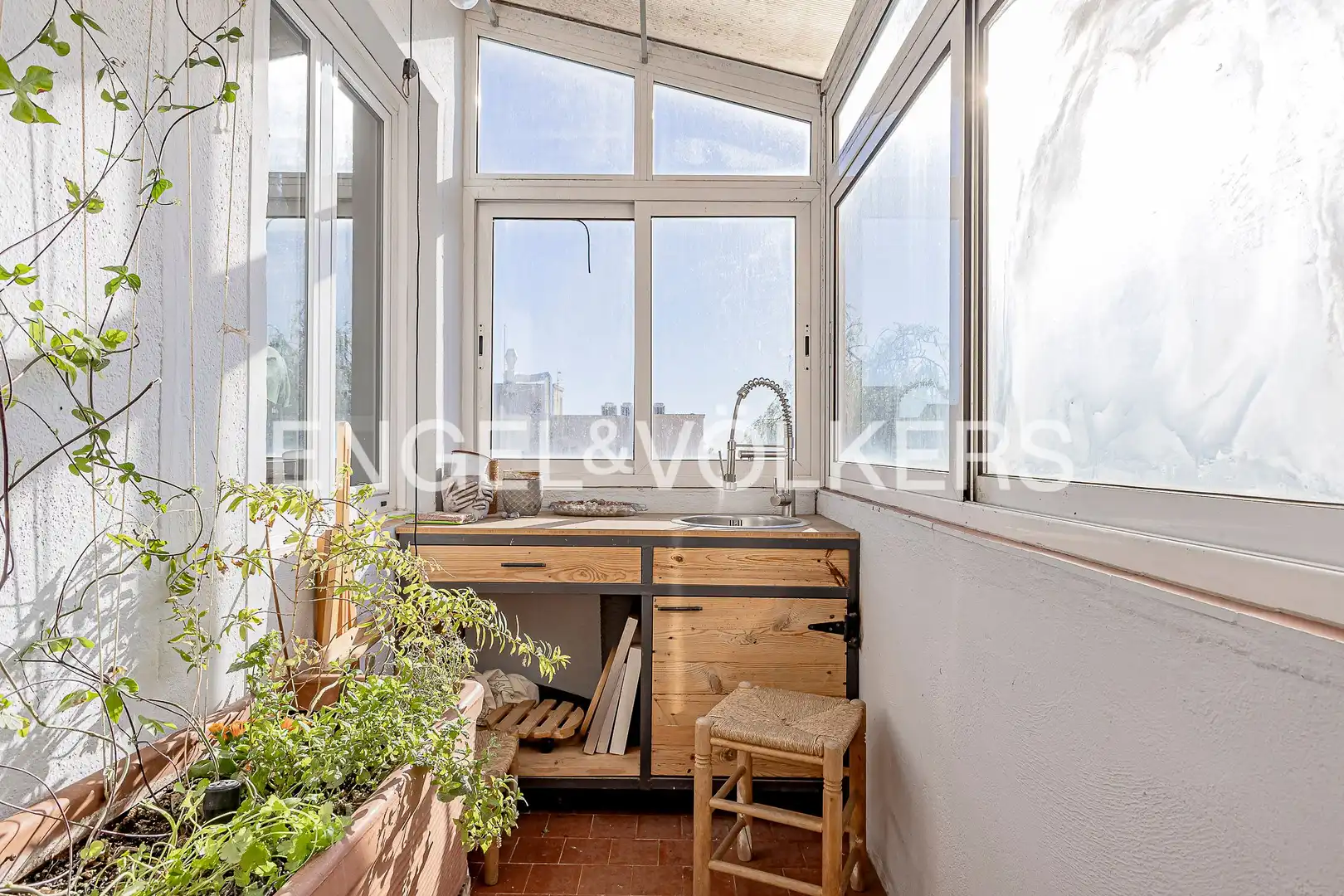 Kitchen of Duplexes for sale in Barcelona  with Air Conditioner, Heating and Private garden