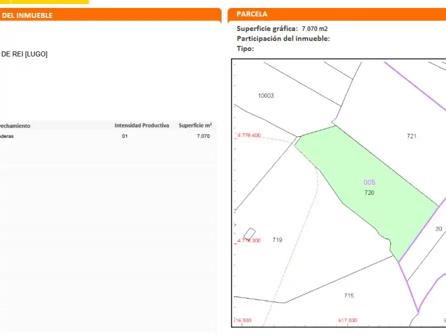 Terreno en venta en Outeiro de Rei