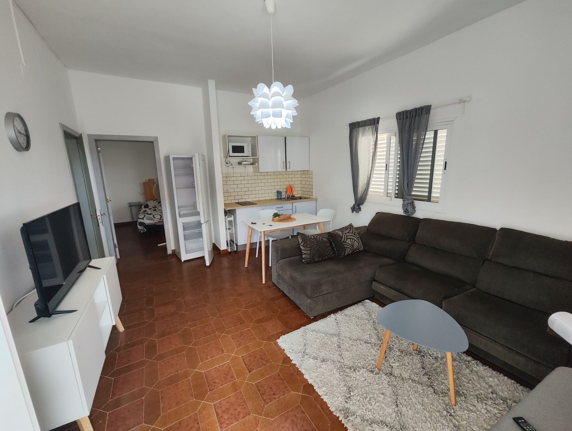 Sala d'estar de Apartament de lloguer en Puerto del Rosario amb Moblat, Rentadora i Microones