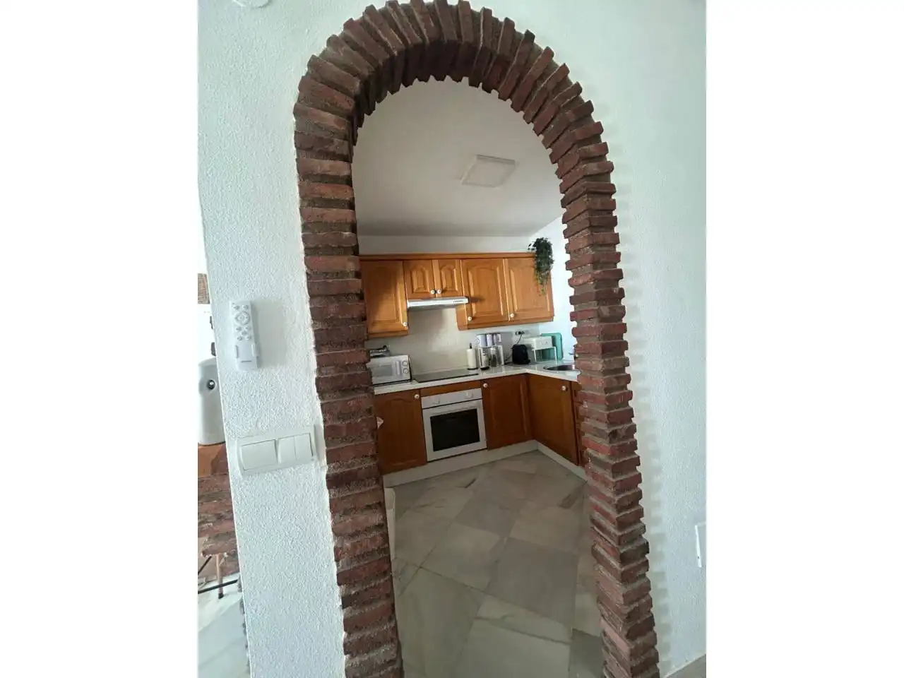 Cocina de Apartamento de alquiler en Benalmádena con Aire acondicionado, Calefacción y Terraza