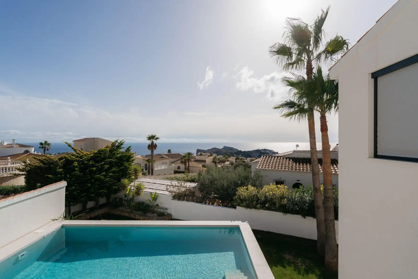 Piscina de Casa o xalet en venda en Benitachell / El Poble Nou de Benitatxell amb Aire condicionat, Jardí privat i Traster