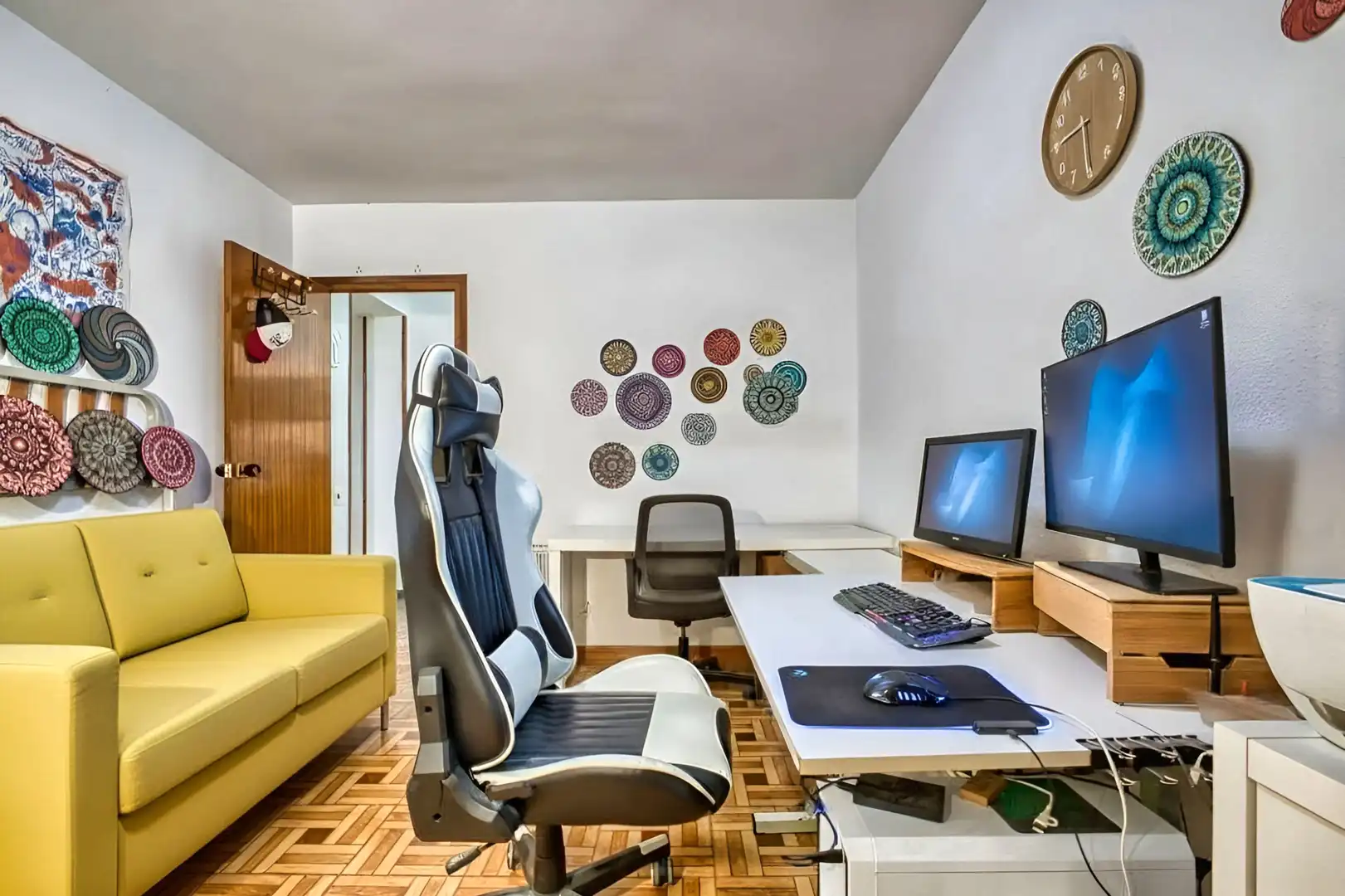 Wohnzimmer von Wohnung zum Verkauf in Mutxamel mit Parkett, Terrasse und Möbliert