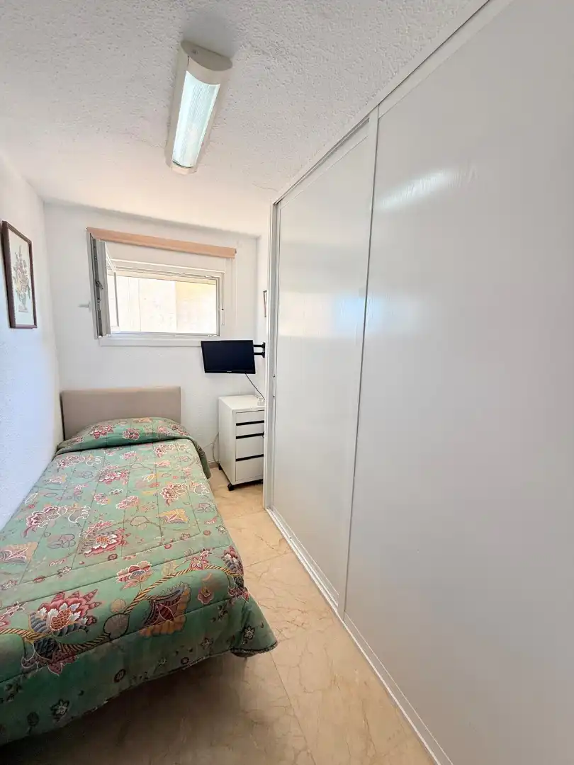 Schlafzimmer von Wohnung zur Miete in Málaga mit Klimaanlage, Terrasse und Möbliert