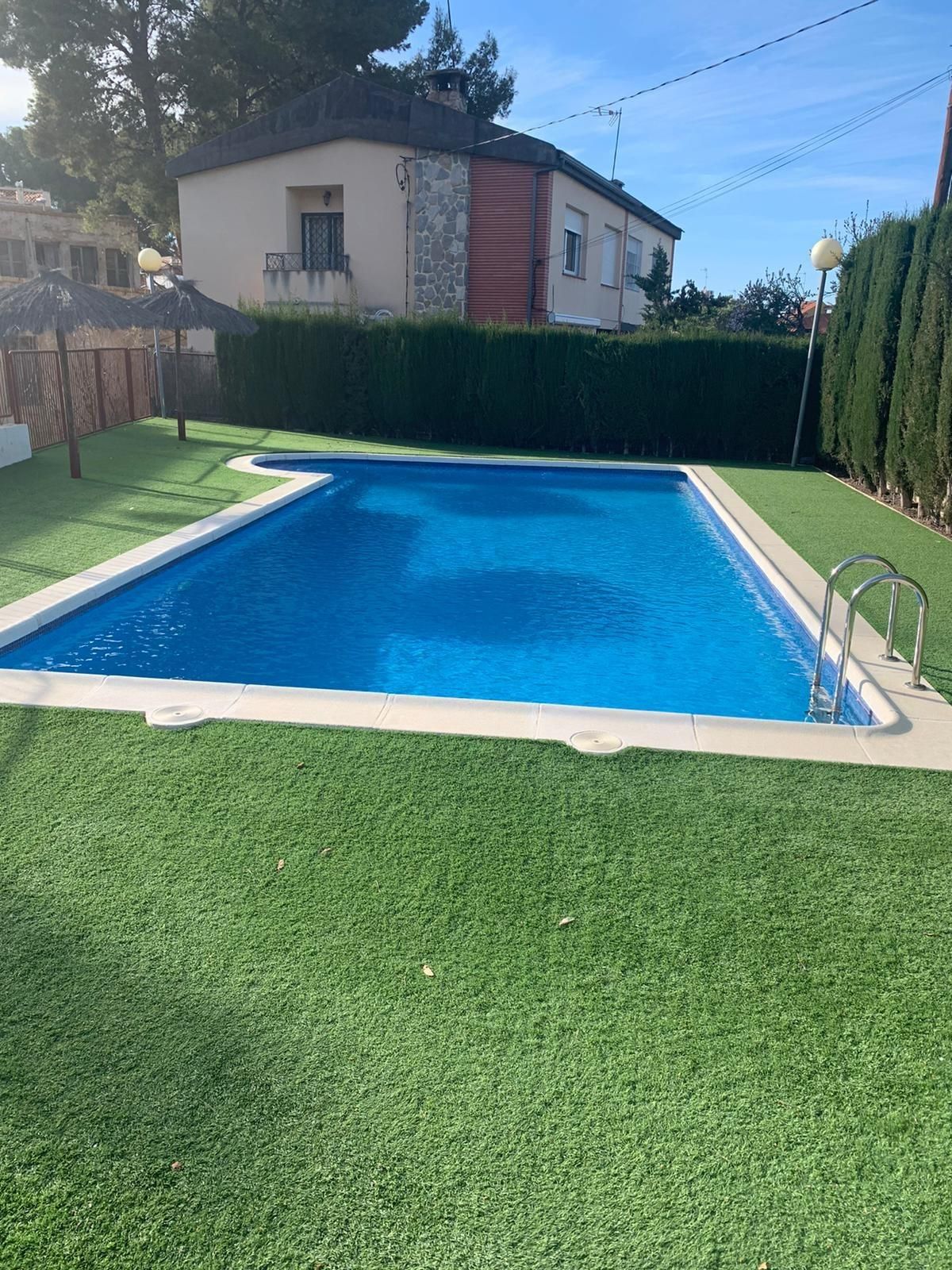 Piscina de Casa adosada en venda en  Murcia Capital amb Aire condicionat, Calefacció i Jardí privat
