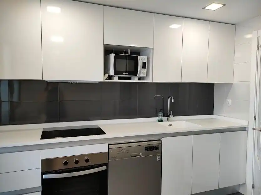 Cocina de Planta baja de alquiler en Colmenar Viejo con Calefacción, Jardín privado y Terraza