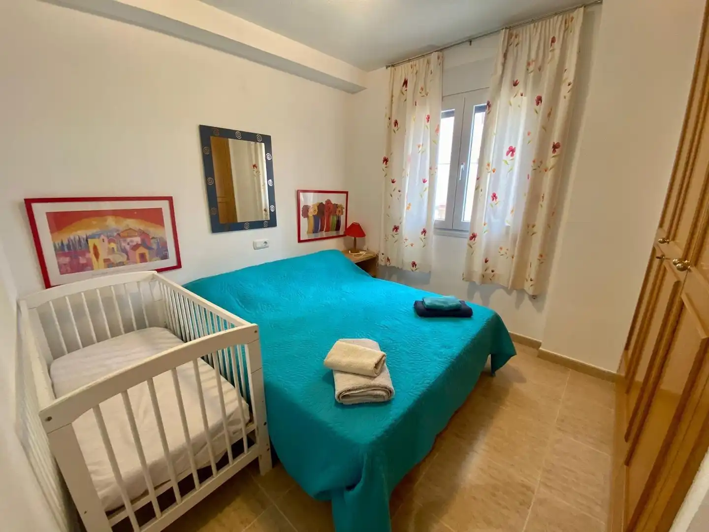 Dormitori de Apartament en venda en Calpe / Calp amb Terrassa i Piscina comunitària